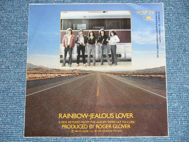 画像: RAINBOW (DEEP PURPLE)  - CAN'T HAPPEN HERE : JEALOUS LOVER   ( Ex++/Ex+++)  / 1981 UK ENGLAND ORIGINAL  Used 7" Single with PICTURE SLEEVE  