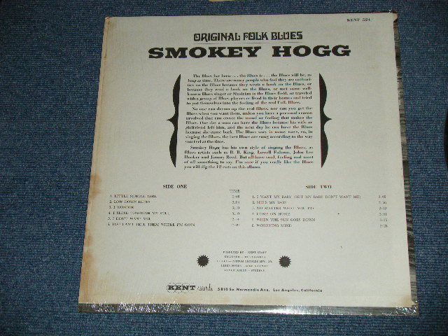 画像: SMOKEY HOGG -  SMOKEY HOGG : ORIGINAL FOLK BLUES ( Ex++/MINT- )  / 1960's   US AMERICA ORIGINAL Used  LP 