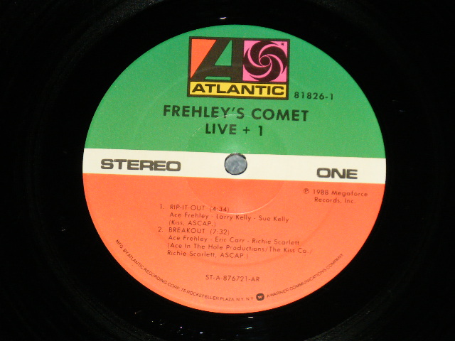 画像:  FREHLEY'S COMET ( ACE FREHLEY of  KISS ) - LIVE +1 ( MINT-/MINT ) / 1988 US AMERICA ORIGINAL Used  LP