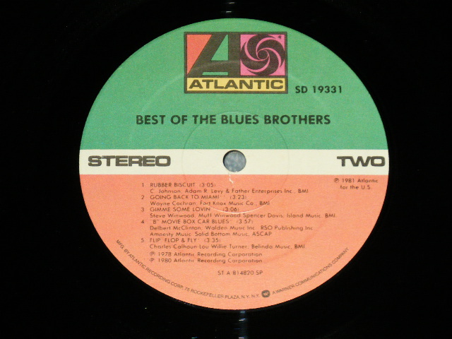 画像: BLUES BROTHERS -  BEST OF  ( MINT/MINT-) / 1981 US AMERICA ORIGINAL Used  LP 
