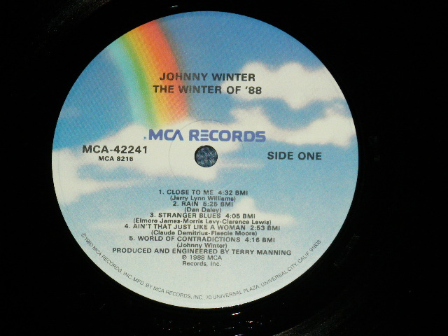 画像: JOHNNY WINTER -  THE WINTER OF '88 ( MINT-/MINT- B-1:Ex+) / 1988 US AMERICA ORIGINAL Used LP 