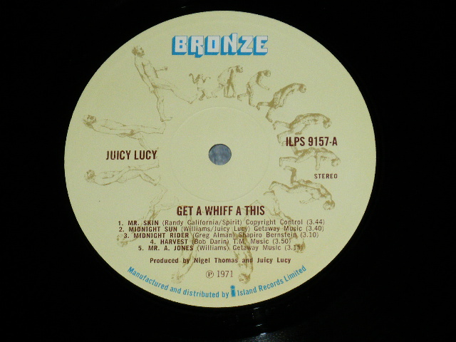 画像: JUCY LUCY - GET A WHIFF A THIS   ( Matrix # A-1U/B-1U) ( MINT-/MINT-)  / 1971 UK ENGLAND ORIGINAL Used LP 