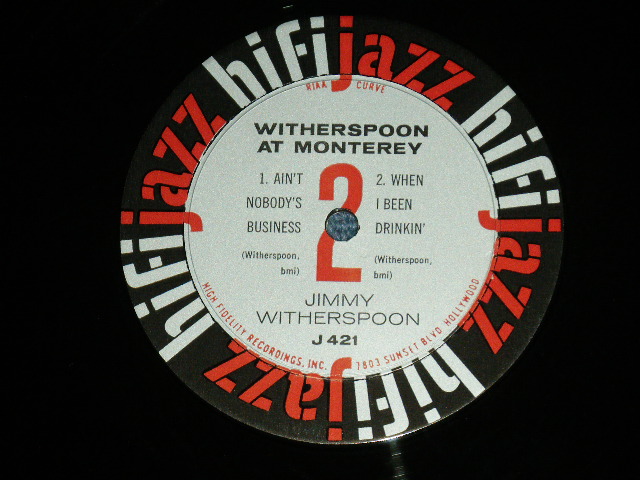 画像: JIMMY WITHERSPOON - AT MONTEREY JAZZ FESTIVAL ( Ex+,Ex-/Ex+++ ) / 1959 US AMERICA ORIGINAL MONO Used LP 