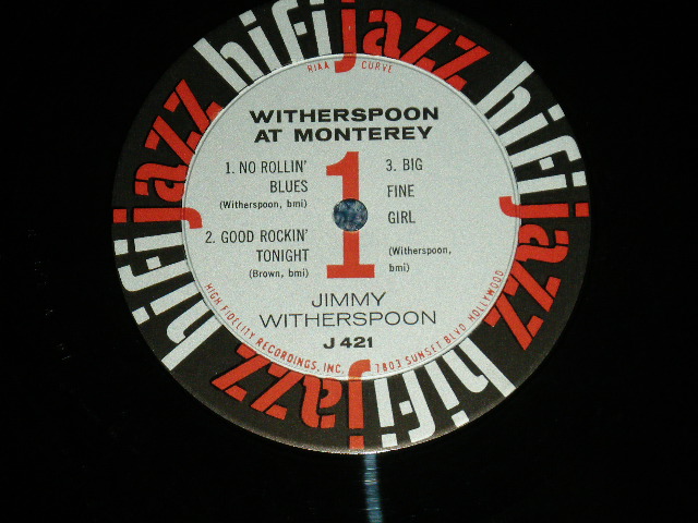 画像: JIMMY WITHERSPOON - AT MONTEREY JAZZ FESTIVAL ( Ex+,Ex-/Ex+++ ) / 1959 US AMERICA ORIGINAL MONO Used LP 