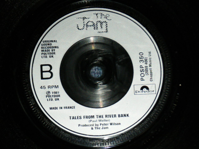 画像: THE JAM ( PAUL WELLER ) - ABSOLUTE BEGINERS : TALES FROM THE RIVER BANK  ( MINT-/MINT- )  / 1981 UK ENGLAND ORIGINAL Used 7" Single with Picture Sleeve