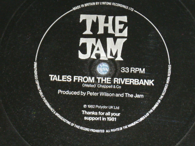画像1: THE JAM ( PAUL WELLER ) - TALES FROM THE RIVERBANK ( FLEXIE DISC  ソノ・シート) ( NEW )  / 1982 UK ENGLAND ORIGINAL "PROMO ONLY" "BRAND NEW" 7" Single FLEXI DISC 