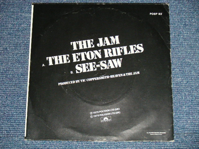 画像: THE JAM ( PAUL WELLER ) - THE ETON RIFLES : SEE SAW (Ex+/Ex++) / 1979 UK ENGLAND ORIGINAL Used 7" Single with Picture Sleeve