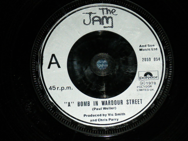 画像: THE JAM ( PAUL WELLER ) - DAVID WATTS : "A" BOMB IN WARDOUR STREET  ( Ex++/Ex+++ )  / 1978 UK ENGLAND ORIGINAL Used 7" Single with Picture Sleeve