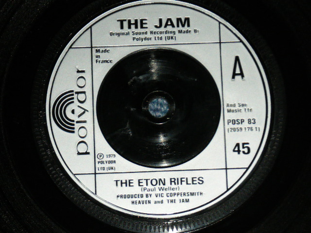 画像: THE JAM ( PAUL WELLER ) - THE ETON RIFLES : SEE SAW (Ex+/Ex++) / 1979 UK ENGLAND ORIGINAL Used 7" Single with Picture Sleeve