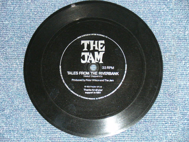 画像: THE JAM ( PAUL WELLER ) - TALES FROM THE RIVERBANK ( FLEXIE DISC  ソノ・シート) ( NEW )  / 1982 UK ENGLAND ORIGINAL "PROMO ONLY" "BRAND NEW" 7" Single FLEXI DISC 