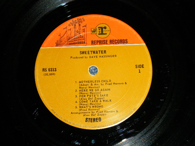 画像: SWEETWATER - SWEETWATER ( Ex++/Ex+ Looks:Ex- : EDSP) /  1970 AMERICA US ORIGINAL １ｓｔＰｒｅｓｓ　"ORANGE & BROWN Label"  Used  LP