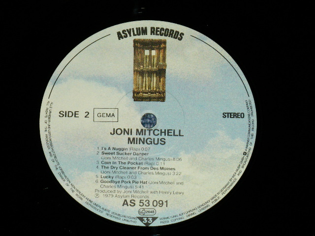 画像: JONI MITCHELL  - MINGUS ( Ex+++/MINT- ) / 1979 WEST GERMANY  ORIGINAL  Used LP 