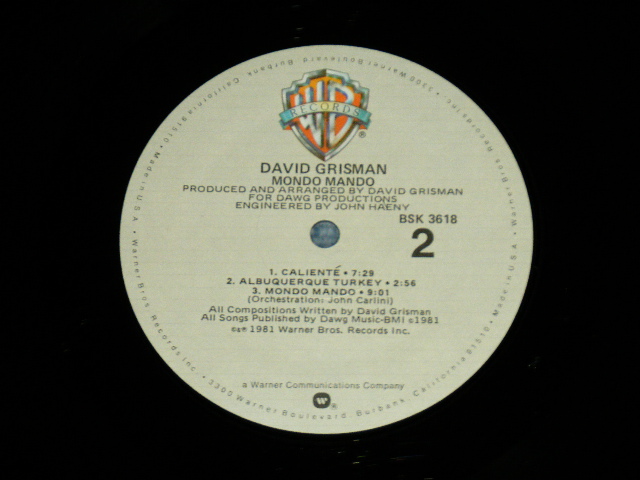 画像: DAVID GRISMAN - MOND MANDO ( Ex+++/MINT- : EDSP )  / 1981 US AMERICA ORIGINAL Used LP 