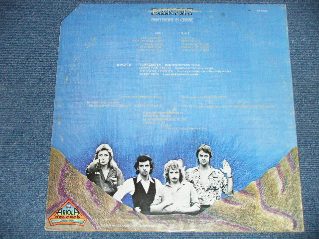 画像: BANDIT - PARTNERS IN CRIME   : With ORIGINAL INNER SLEEVE ( Ex+++/Ex++ : Cut Corner  ) / 1978 US AMERICA  ORIGINAL "PROMO" Used LP 