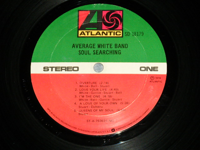 画像: AWB AVERAGE WHITE BAND - SOUL SEARCHING  ( Ex+++/Ex++ ) / 1976 US AMERICA  ORIGINAL Used LP 