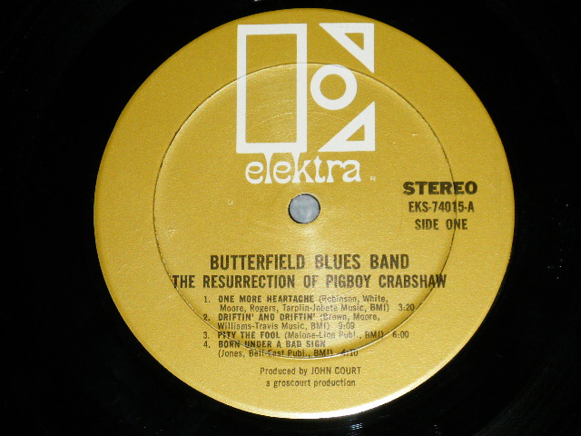 画像: The BUTTERFIELD BLUES BAND - THE RESURRECTION OF PIGBOY CRABSHAW (Matrix # A) EKS 74015 A (MON ) MR △11269 B) EKS 74015 B (MON ) MR △11269-x) ( Ex+++/Ex+++ Looks:MINT- ) / 1967 US AMERICA ORIGINAL 1st Press "GOLD Label" STEREO Used LP