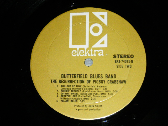 画像: The BUTTERFIELD BLUES BAND - THE RESURRECTION OF PIGBOY CRABSHAW (Matrix # A) EKS 74015 A (MON ) MR △11269     B) EKS 74015 B (MON ) MR △11269-x) ( Ex++/Ex++ Looks:MINT- ) / 1967 US AMERICA ORIGINAL 1st Press "GOLD Label"  STEREO Used LP