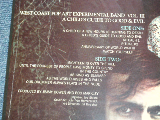 画像: WEST COAST POP ART EXPERIMENTAL BAND - CHILD'S GUIDE TO GOOD & EVIL (SEALED) /US AMERICA REISSUE "BRAND NEW SEALED" LP 