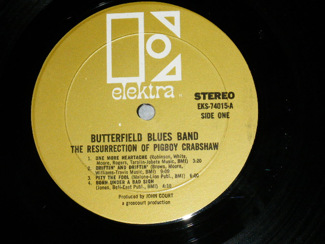画像: The BUTTERFIELD BLUES BAND - THE RESURRECTION OF PIGBOY CRABSHAW (Matrix # A) EKS 74015 A (MON ) MR △11269     B) EKS 74015 B (MON ) MR △11269-x) ( Ex++/Ex++ Looks:MINT- ) / 1967 US AMERICA ORIGINAL 1st Press "GOLD Label"  STEREO Used LP