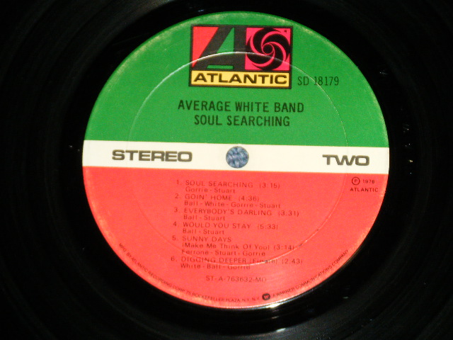 画像: AWB AVERAGE WHITE BAND - SOUL SEARCHING  ( Ex+++/Ex++ ) / 1976 US AMERICA  ORIGINAL Used LP 