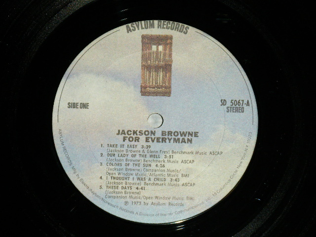 画像: JACKSON BROWNE - FOR EVERYMAN ( Matrix #   A) SD 5067-A   B)   SD 5067-B3 TML  ) ( Ex+++/MINT-  )  / 1973 US AMERICA ORIGINAL Used LP