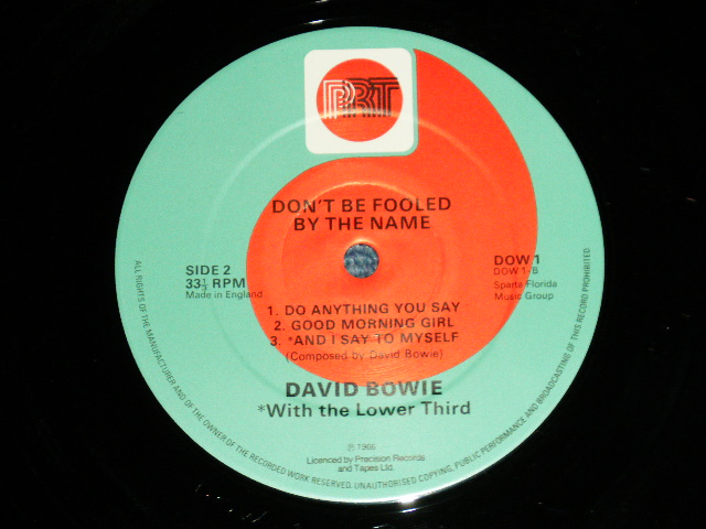 画像: DAVID BOWIE - DON'T N\BE FOOLED BY THE NAME  ( Ex+/MINT )   / 1986 UKENGLAND ORIGINAL Used 10" LP 
