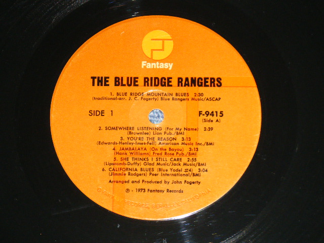 画像: BLUE RIDGE RANGERS (JOHN FOGERTY CCR CREEDENCE CLEARWATER REVIVAL) - BLUE RIDGE RANGERS ( Matrix # A RE-2/B RE-2) (Ex+++/Ex++)  / 1973 US AMERICA ORIGINAL "PROMO" Used LP 