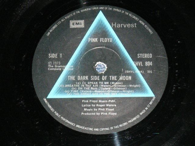 画像: PINK FLOYD - THE DARK SIDE OF THE MOON ( MATRIX NUMBER : A-5/B-5)（ Ex-/Ex++ Looks:Ex+ ) / 1973 UK ORIGINAL "2nd Press Label" Used LP
