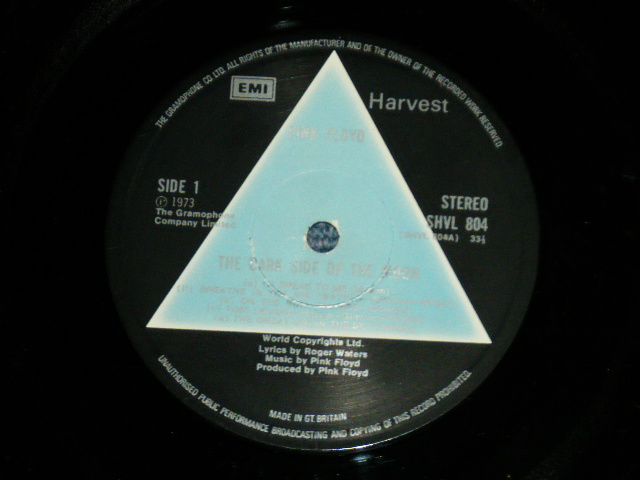 画像1: PINK FLOYD - THE DARK SIDE OF THE MOON ( MATRIX NUMBER : A-2/B-2 ) (Ex+/Ex++ ) / 1973 UK ORIGINAL 1st Press "SOLID BLUE" Label  Used LP