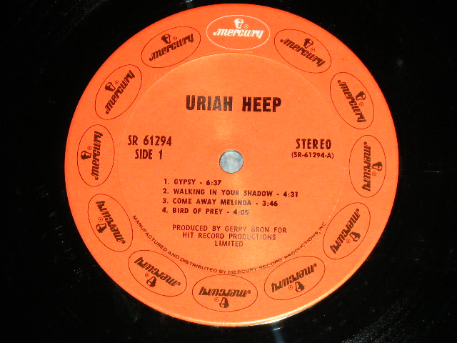 画像: URIAH  HEEP -    URIAH  HEEP ( eX+++/mint- )  / 1970 US AMERICA ORIGINAL Used  LP 