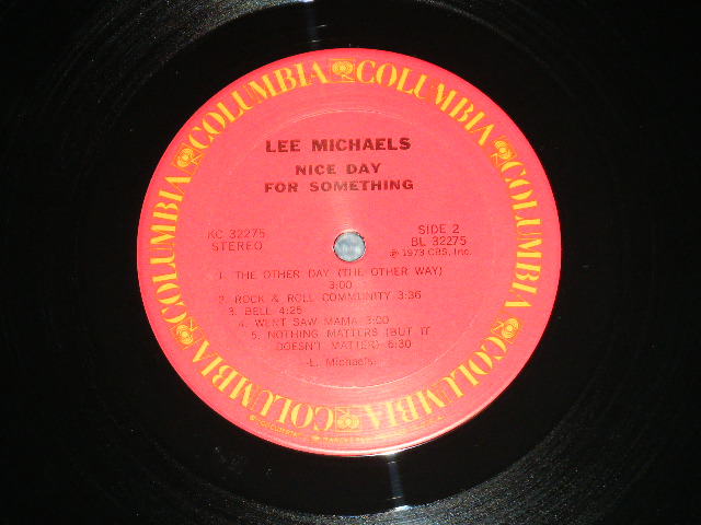 画像: LEE MICHAELS - NICE DAY FOR SOMETHING  ( MINT-/MINT- ) / 1973 US AMERICA ORIGINAL Used LP 