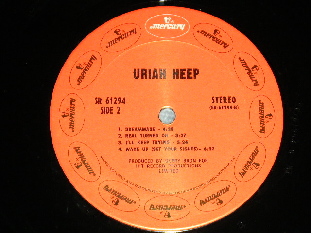 画像: URIAH  HEEP -    URIAH  HEEP ( eX+++/mint- )  / 1970 US AMERICA ORIGINAL Used  LP 