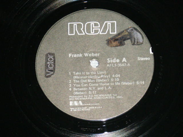 画像: FRANK WEBER - FRANK WEBER  (  Ex+++-/MINT- Cut out ,WOL) / 1980 US AMERICA ORIGINAL Used LP 