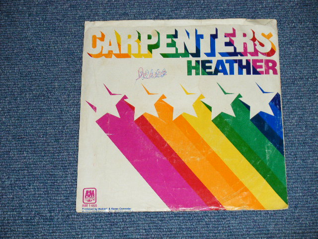 画像: CARPENTERS - TOP OF THE WORLD : HEATHER ( Ex/Ex++  : WOC ) / 1973 US AMERICA ORIGINAL "BROWN Label" "with PICTURE SLEEVE" Used 7" Single 
