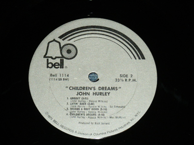 画像: JOHN HURLEY - CHILDREN'S DREAM  ( Ex/Ex+++ )  / 1973 US AMERICA ORIGINAL "PROMO" Used LP