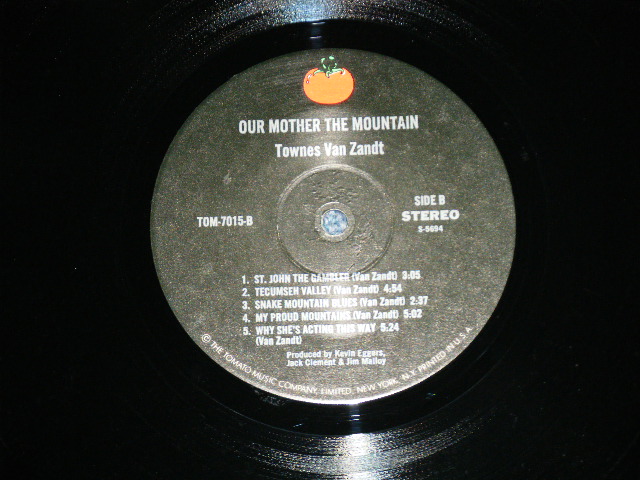 画像: TOWNES VAN ZANDT  - OUR MOTHER THE MOUNTAIN ( MINT-/MINT-  Cut out) / 1978 US AMERICA ORIGINAL Used LP 