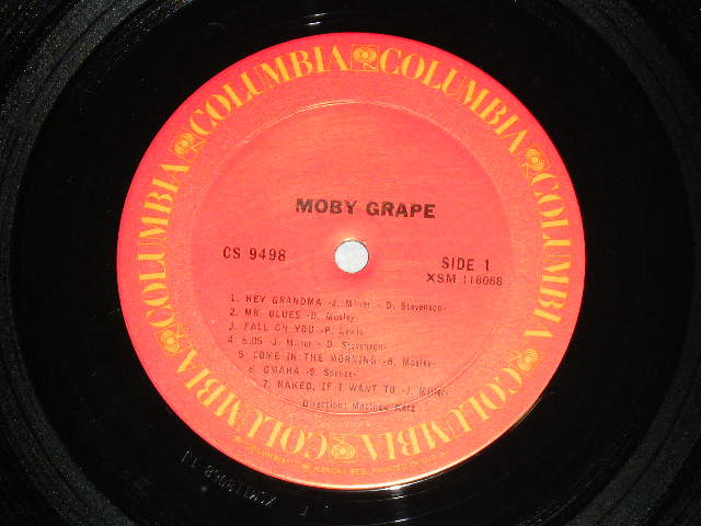 画像: MOBY GRAPE -  MOBY GRAPE ( NO FINGER Cover ) (  Matrix #  A) 1J   B) 1C ) (MINT-/MINT- ) / Early 1970's US AMERICA "2nd Press Label" "with POSTER"   Used LP