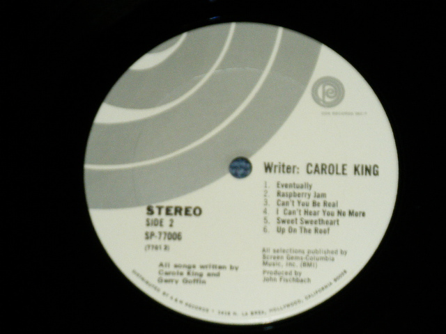 画像: CAROLE KING - WRITER:CAROLE KING (Matrix #A)77011-7  A T|  B)77012-8  A T|) "TERRA HAUTE Press" (Ex+++/Ex+++) / 1970 Us AMERICA ORIGINAL Used LP