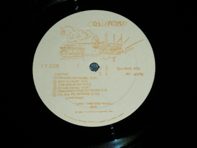 画像: JOHN HARTFORD - YOU AND ME AT HOME  ( Ex++/MINT- ) / 1980 US AMERICA ORIGINAL Used LP 