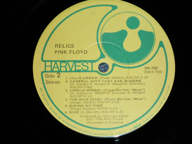画像: PINK FLOYD - RELICS ( Ex+/Ex+++) / 1971 US AMERICA ORIGINAL 1st Press "TEXTURED" Cover Used LP 