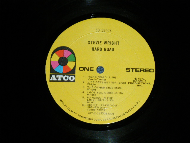 画像: STEVIE WRIGHT ( Ex: EASYBEATS) -HARD ROAD  ( Ex++/Ex+++ : Cut Out )  / 1974 US AMERICA ORIGINAL 1st Press "YELLOW Label" "75 ROCKFELLER Label"  Used LP 