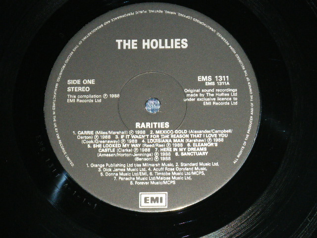 画像: THE HOLLIES -  RARITIES  (Ex++/MINT-) / 1988 UK ENGLAND ORIGONAL  Used  LP