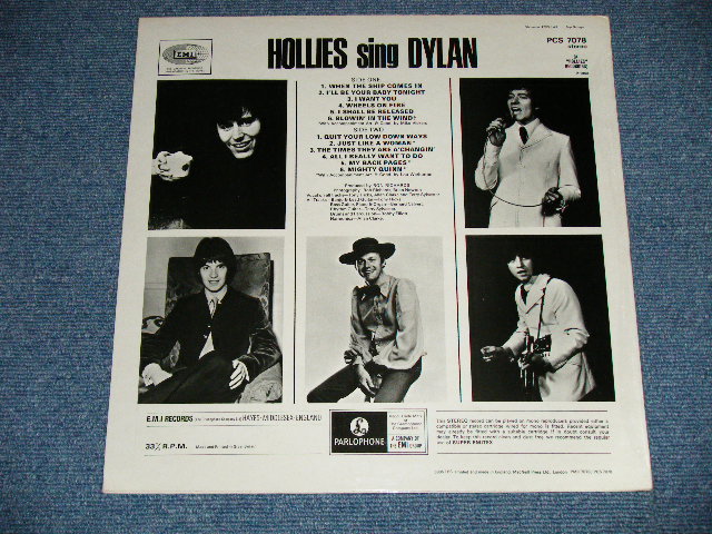 画像: THE HOLLIES - HOLLIES SING DYLAN (MINT-/MINT)  / 1977? UK 3rd Press Label "2 EMI & WHITE Parlophone" STEREO Used  LP 