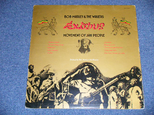 画像: BOB MARLEY & The WAILERS - EXODUS ( Ex/Ex++ Looks:Ex+) / 1977 US AMERICA ORIGINAL 1st Press  "ORANGE with BLUE RIM" "EMBOSSED Jacket" "With ORIGINAL INNER Sleeve" Label Used LP 