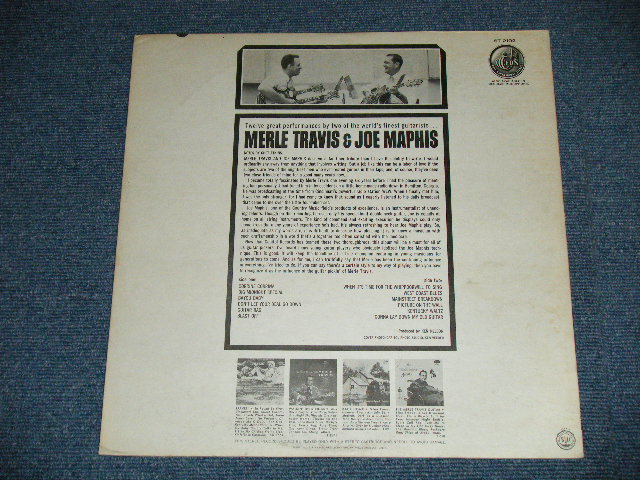 画像: MERLE TRAVIS & JOE MAPHIS - COUNTRY MUSIC'S TWO GUITARS GREATS ( Ex++/Ex+++) / 1964 US AMERICA  ORIGINAL "BLACK with RAINBOW CAPOITOL Logo on TOP  Label" STEREO  Used LP 