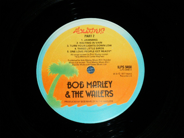 画像: BOB MARLEY & The WAILERS - EXODUS ( Ex/Ex++ Looks:Ex+) / 1977 US AMERICA ORIGINAL 1st Press  "ORANGE with BLUE RIM" "EMBOSSED Jacket" "With ORIGINAL INNER Sleeve" Label Used LP 