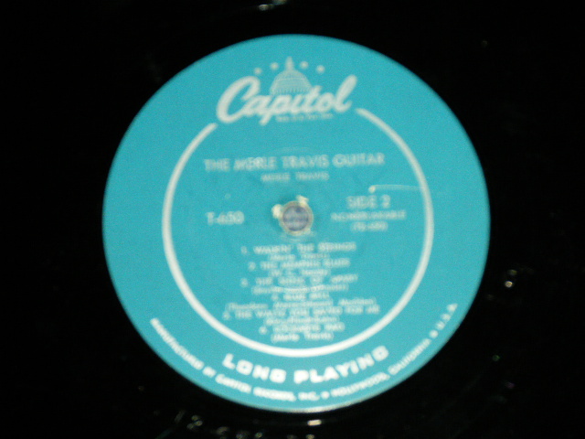 画像: MERLE TRAVIS - The MERLE TRAVIS GUITAR  ( Ex+/Ex+++) / 1956 US AMERICA  ORIGINAL "TURQUOISE Label" MONO Used LP 