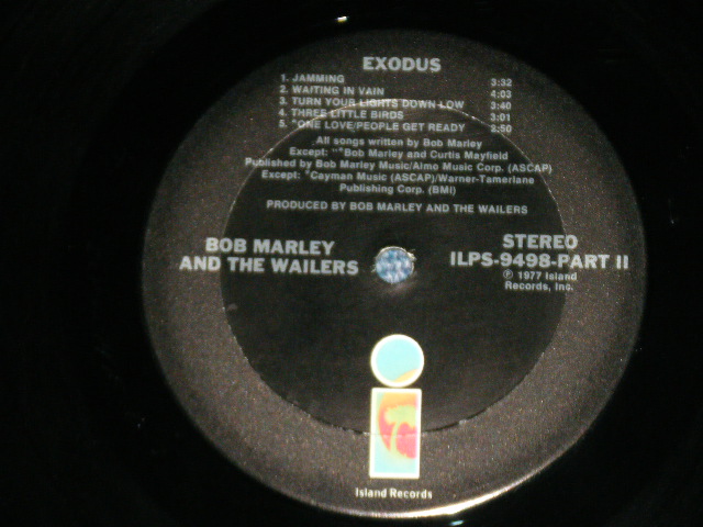 画像: BOB MARLEY & The WAILERS - EXODUS ( Ex++/Ex+++ Looks:Ex++ ) / 1977 US AMERICA ORIGINAL 2nd Press  "BLACK Label" "EMBOSSED Jacket" "With ORIGINAL INNER Sleeve" Label Used LP 