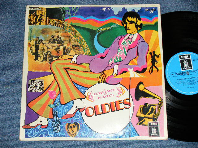 画像1: THE BEATLES - A COLLECTION OF BEATLES OLDIES  ( VG+++/MINT-  Looks:Ex+++ )  / 1970's GERMAN "Reissue BLUE Label"  "TYPING Style Matrix #" Used LP 