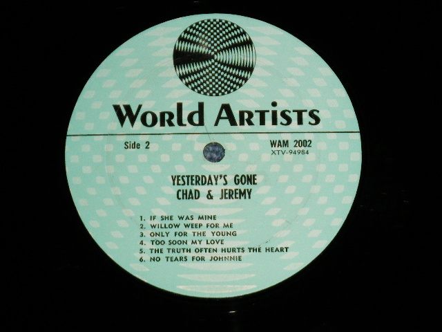 画像: CHAD & JEREMY - YESTERDAY'S GONE (BROWN Jacket) (G/Ex++ WTDMG, TAPE SEAM, WOL) / 1964 US AMERICA ORIGINAL MONO Used LP 